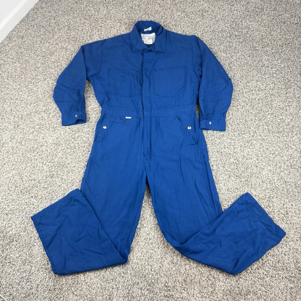 Topps FR Nomex IIIA Coveralls Mens 40S Flame Resistant Mechanic Jumpsuit USA